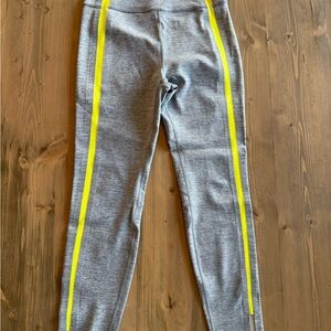 Zyia Gray Light n Tight with Yellow Stripes